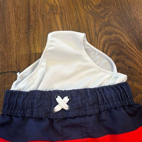 Circo Boys Swim Trunks 2T Red Navy Striped Elastic Waistband - Picture 4 of 4